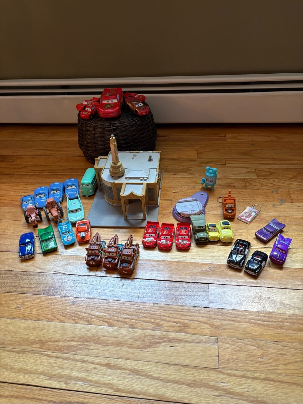 Disney Assorted Toy Cars Set - Red, Blue, Green, Yellow, Purple